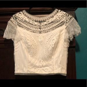 BHLDN Geisha Design Papillon lace topper